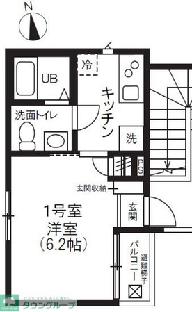 ディーアパートメントIIの物件間取画像